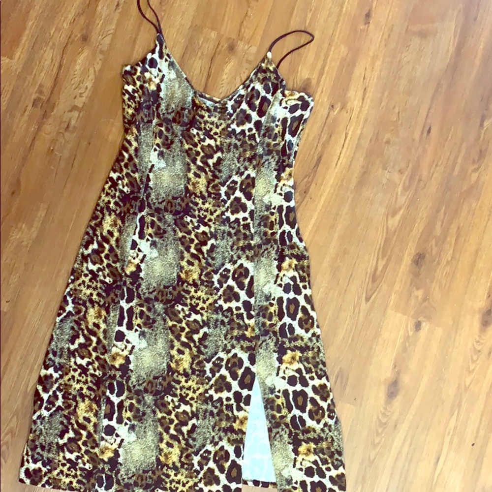 Animal print dress